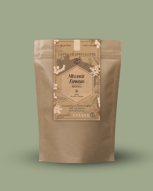 Mezcla de espresso: 80% Arábica / 20% Robusta (250 g)