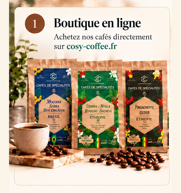Boutique en ligne : achetez vos cafés sur cosy-coffee.fr