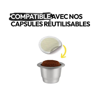 Opercules adhésifs pour capsules réutilisables – lot de 300 + 10 offerts